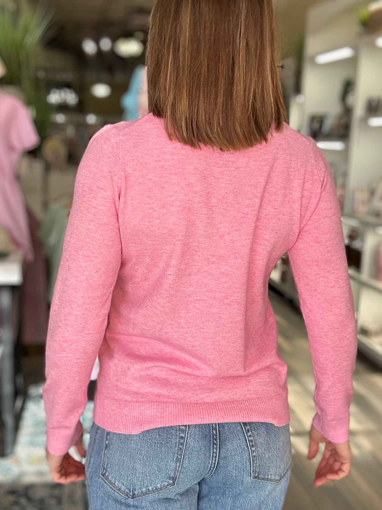 Everyday Soft Pullover Top in Pink