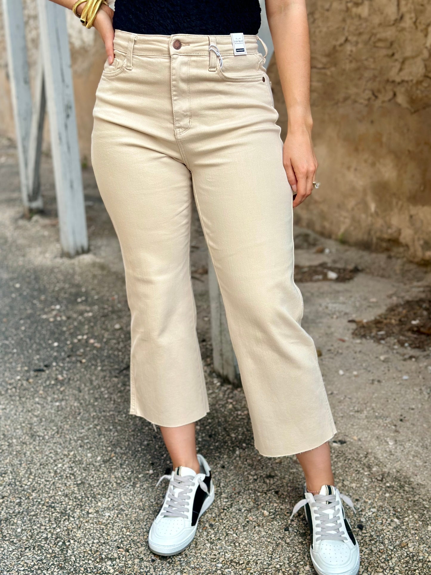 Judy Blue Miranda pant in bone