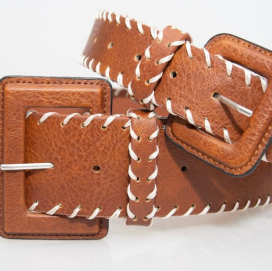 Go-To Wide Leather Belt