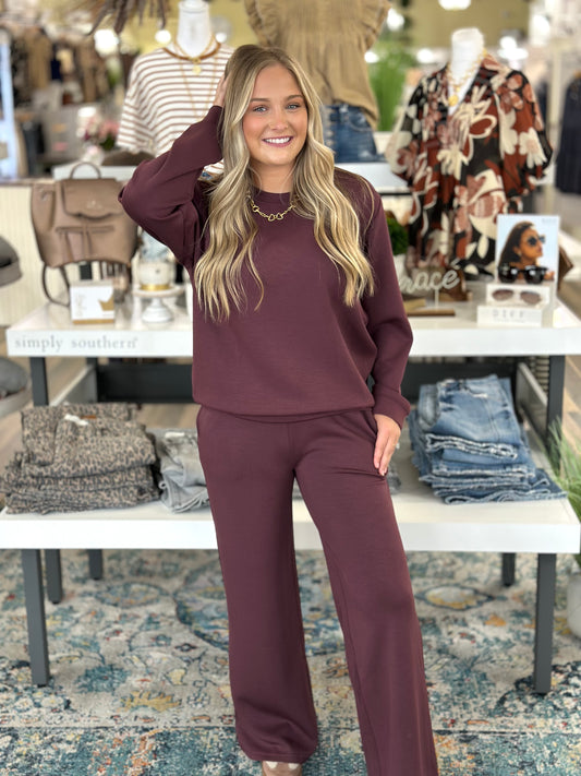 NEW! Merlot Truffle Pant Set