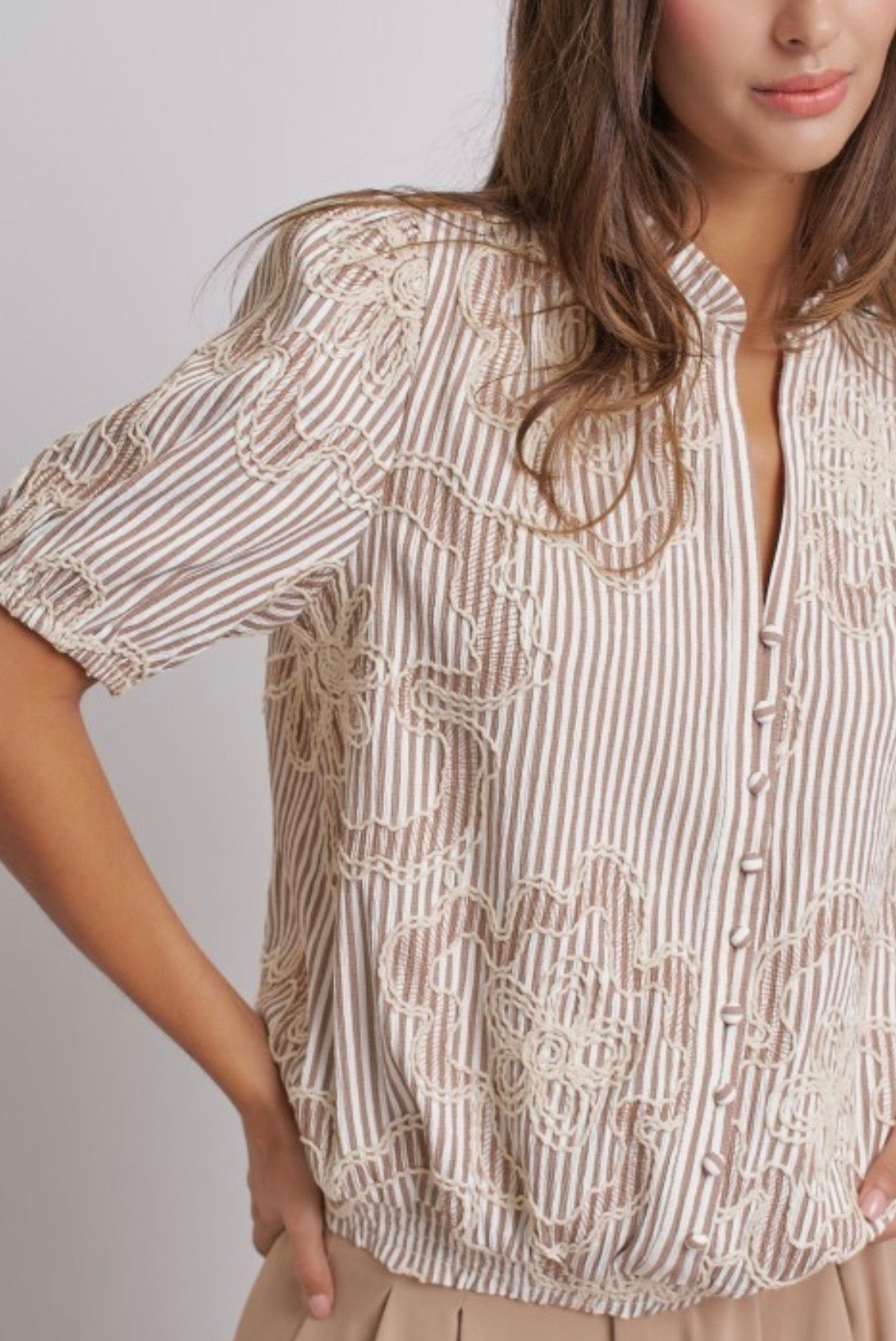 Vintage Grace Embroidered Top