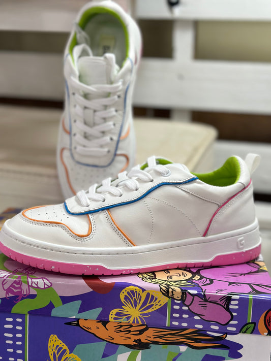 Vintage Havana Taylor sneakers in white/multi color/stitch