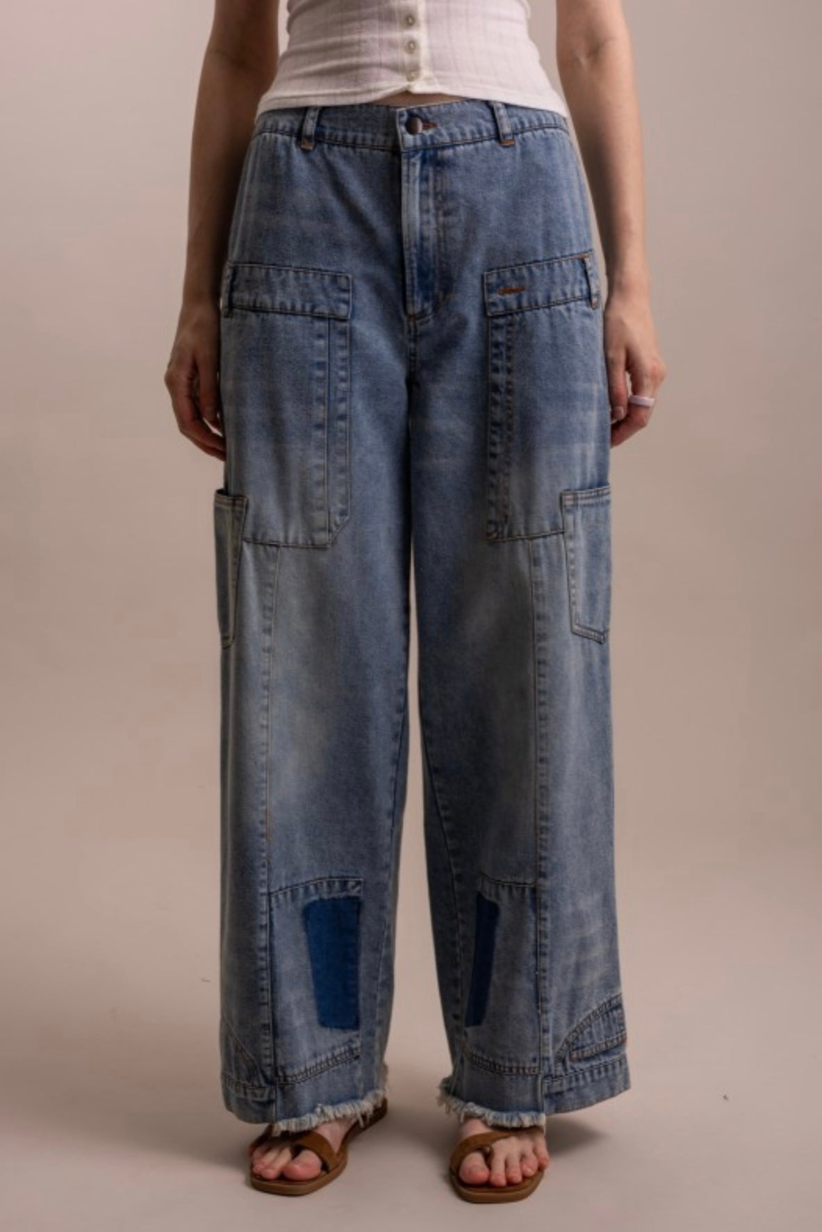 Upcycled Inspired Denim Pants