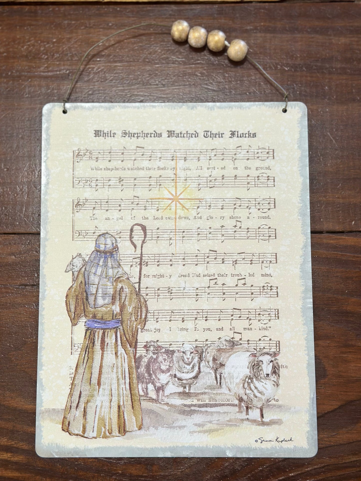 Joyful Melodies Tin Ornament