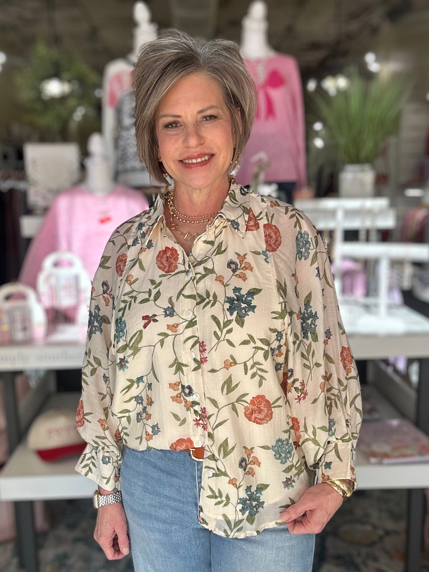 Park Avenue Floral Top