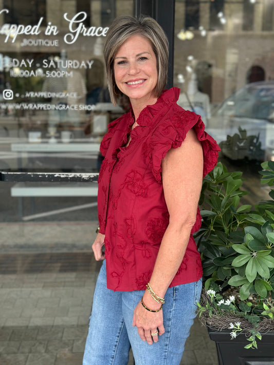 NEW! City Bloom Textured Top