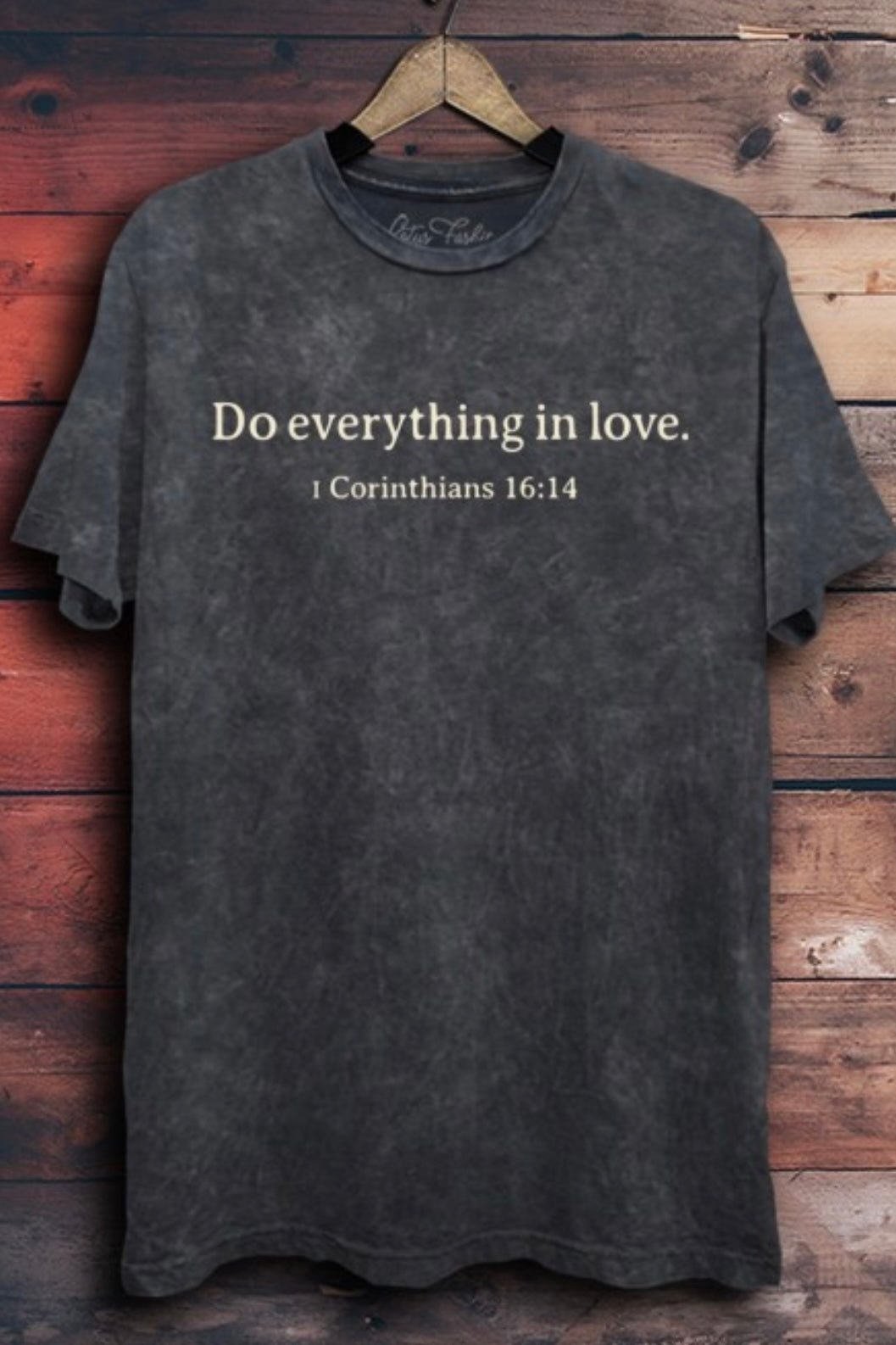 Do Everything in Love Tee in Vintage Black