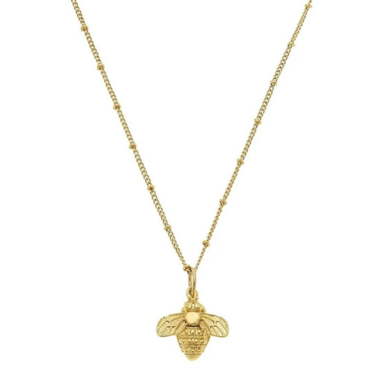 Susan Shaw Dainty Gold Bee Necklace