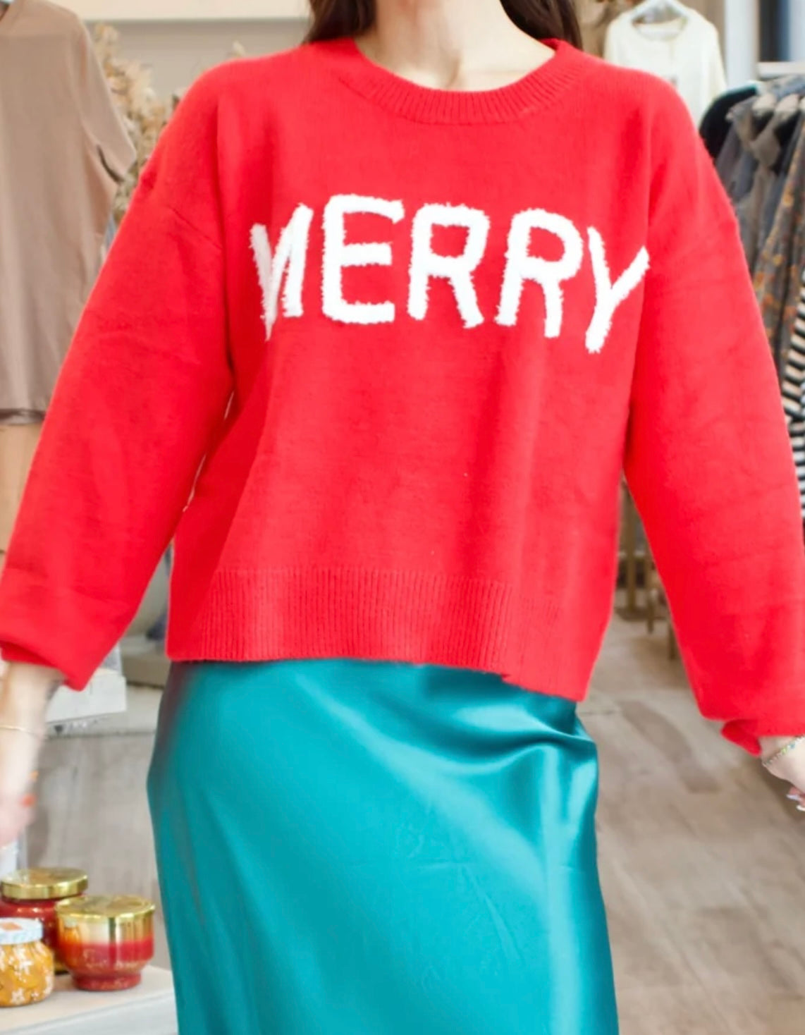 Merry Sweater in Red