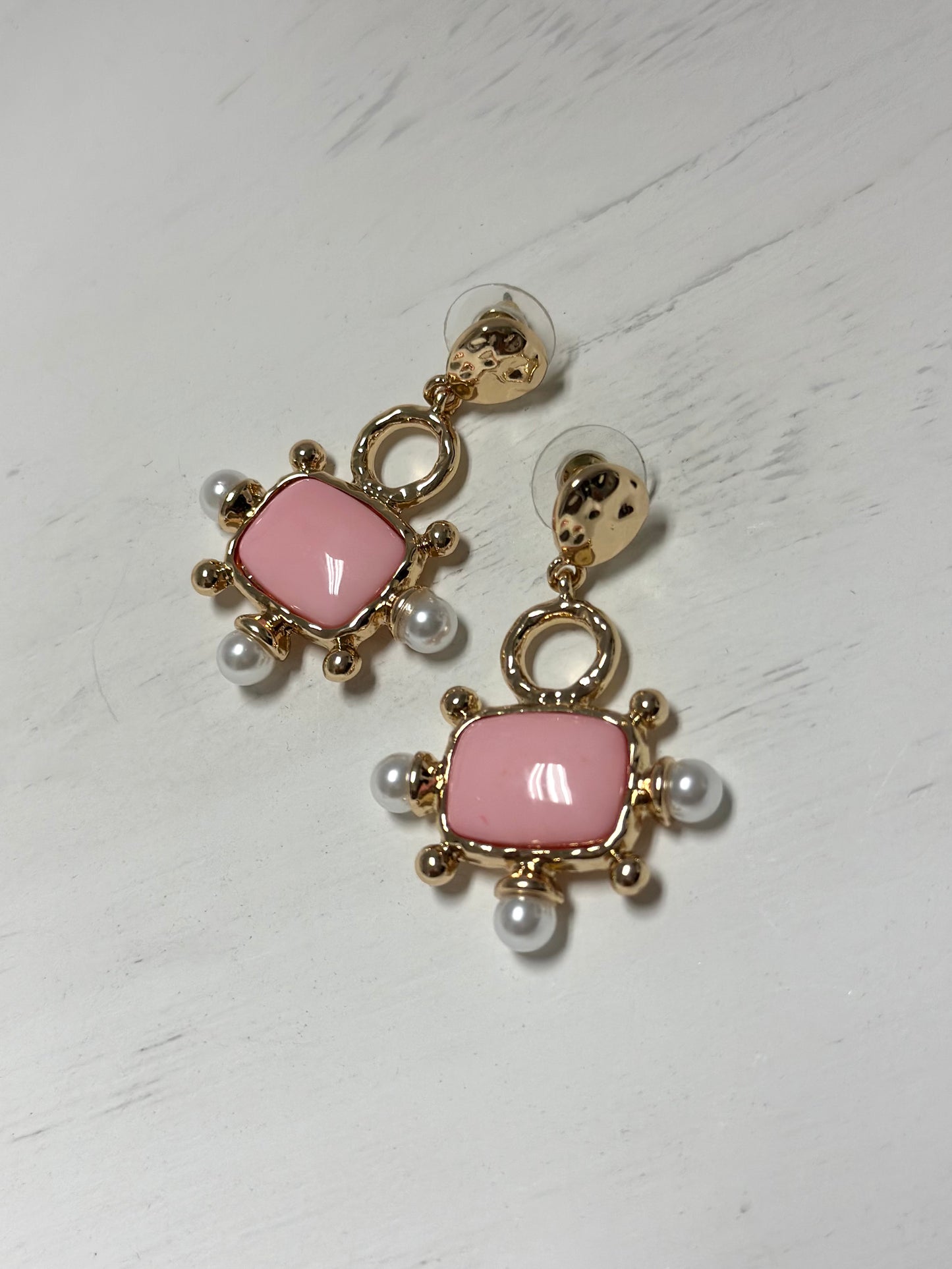 Pink n' Pearl Earrings