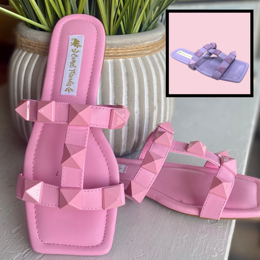 Mandy Sandal  (Available in Pink or Purple)