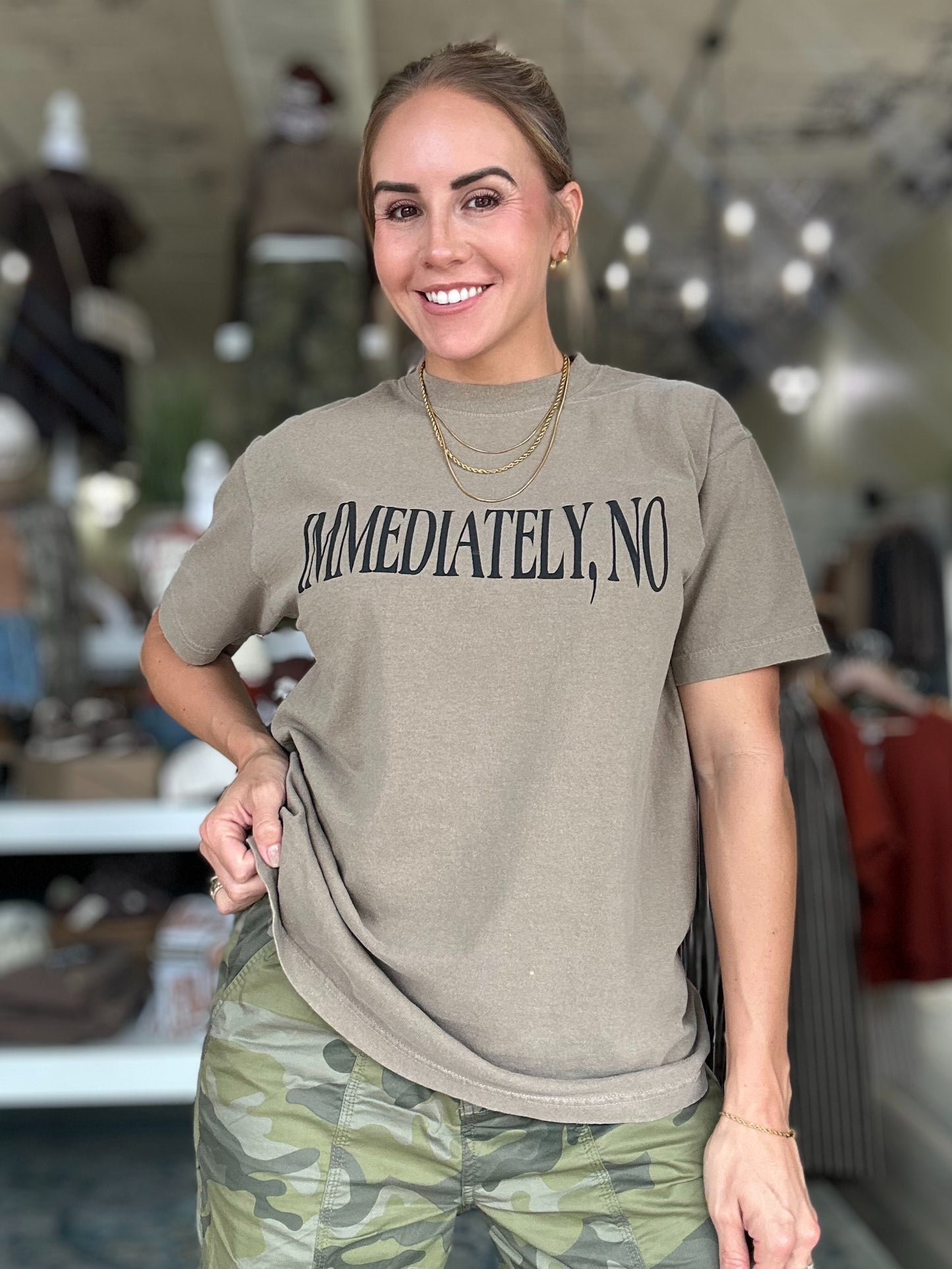 Immediately, No Tee in Mocha