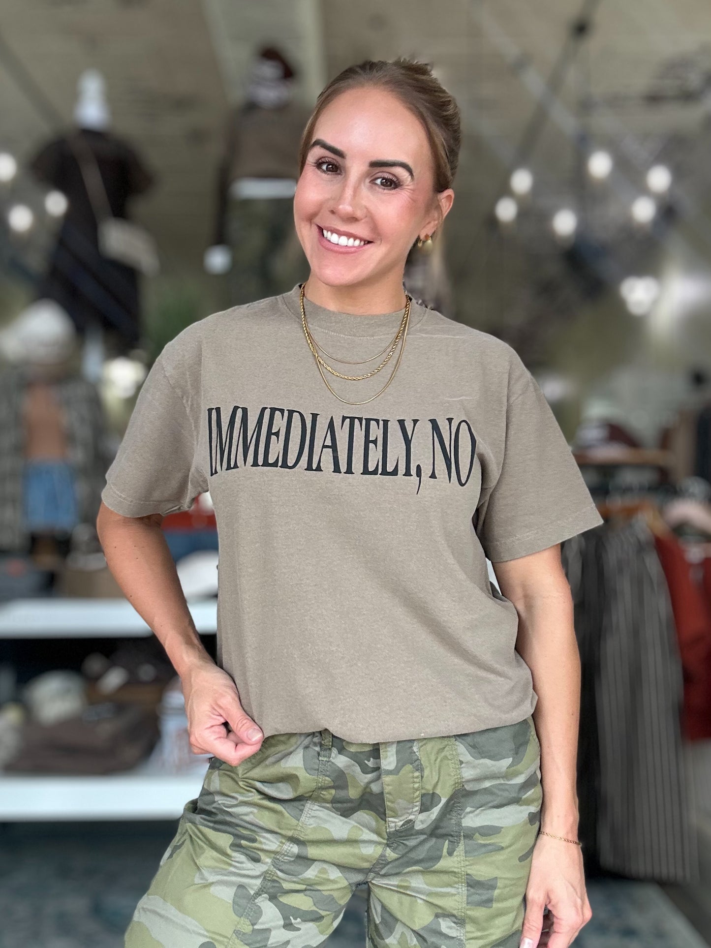 Immediately, No Tee in Mocha