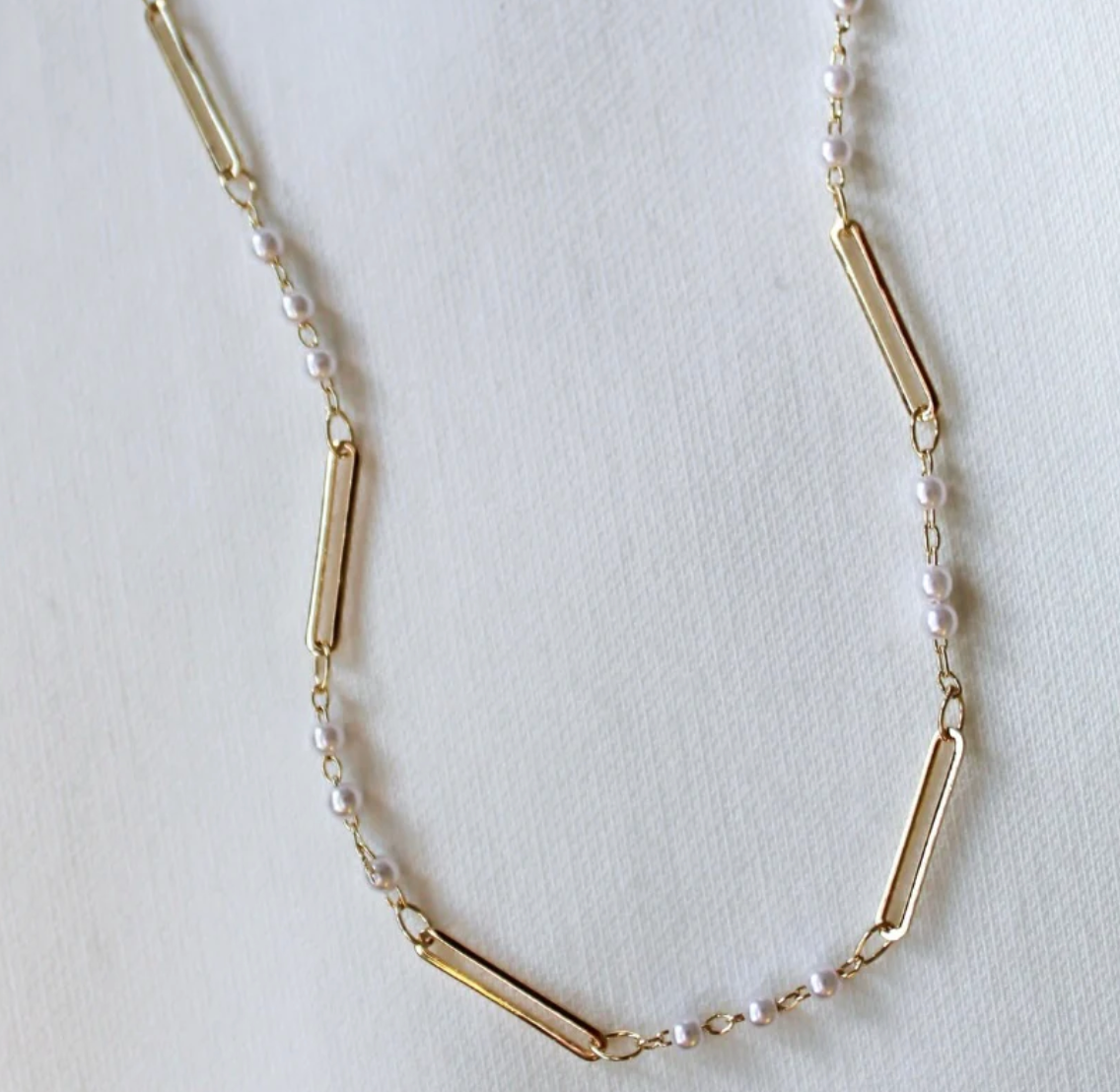 Kinsey Designs Marina Dainty Pearl Necklace