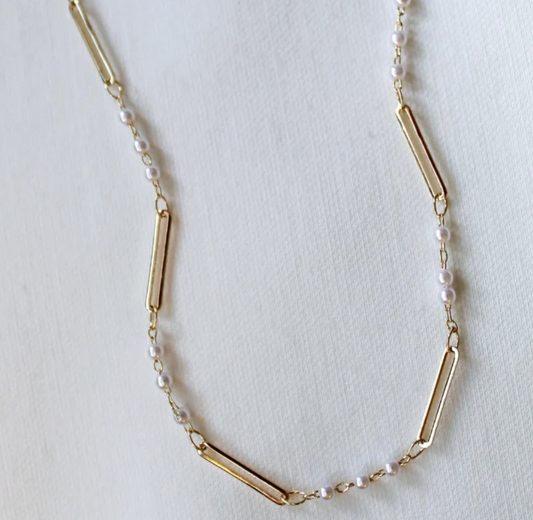 Kinsey Designs Marina Dainty Pearl Necklace