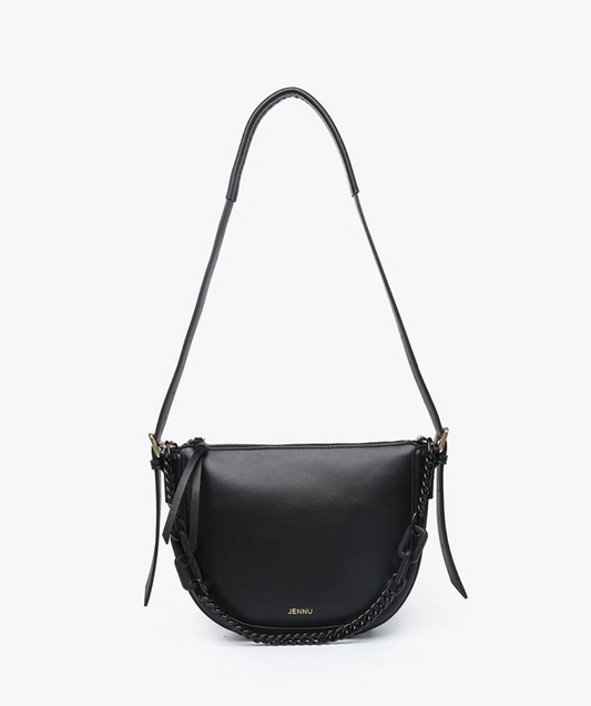 Delhi Black Saddle Bag Crossbody