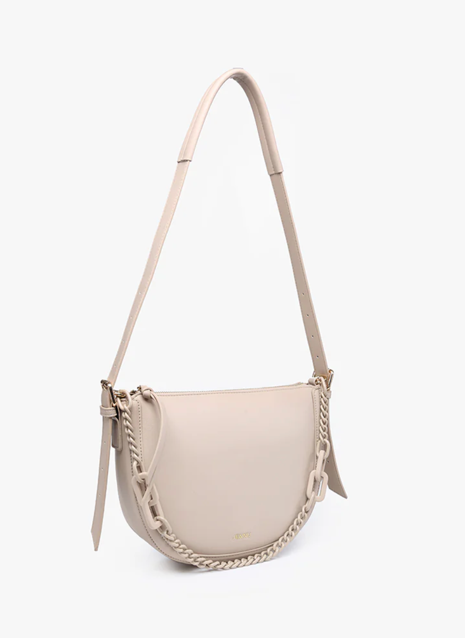 Delhi Taupe Saddle Bag Crossbody