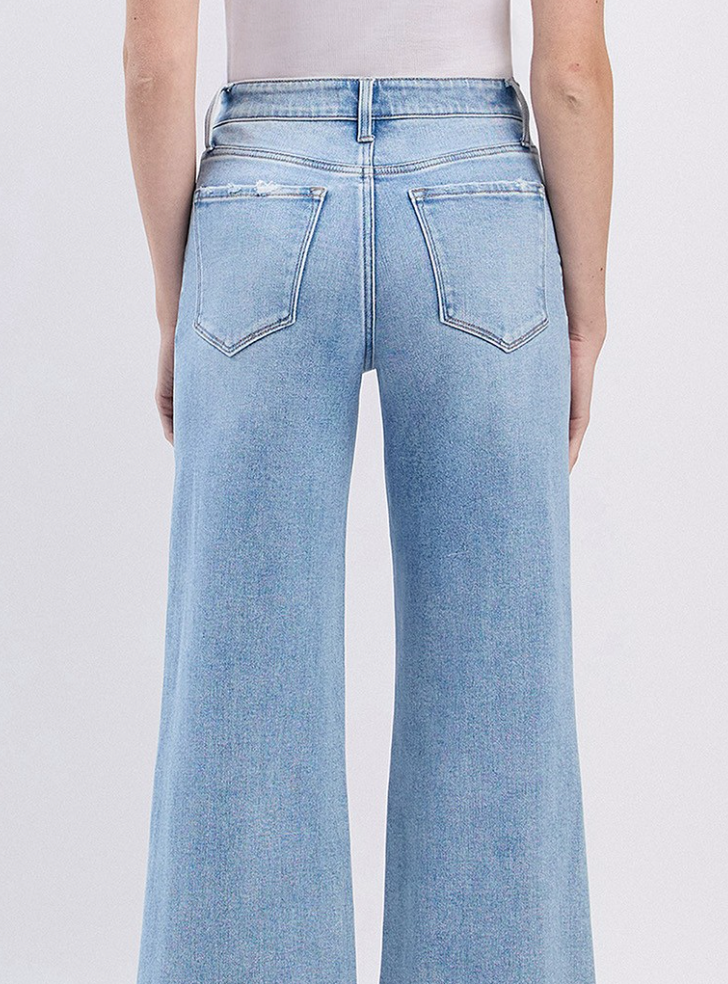 Rider Wide Cropped Jean by Flying Monkey