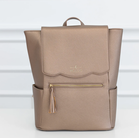 Hollis Frilly Full Size Backpack/ Mocha