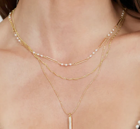 Kinsey Designs Marina Dainty Pearl Necklace