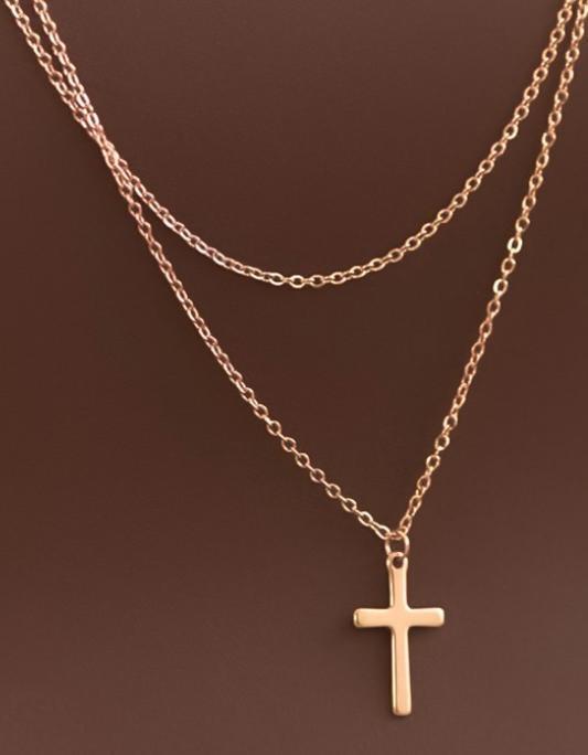 Gold Cross Necklace