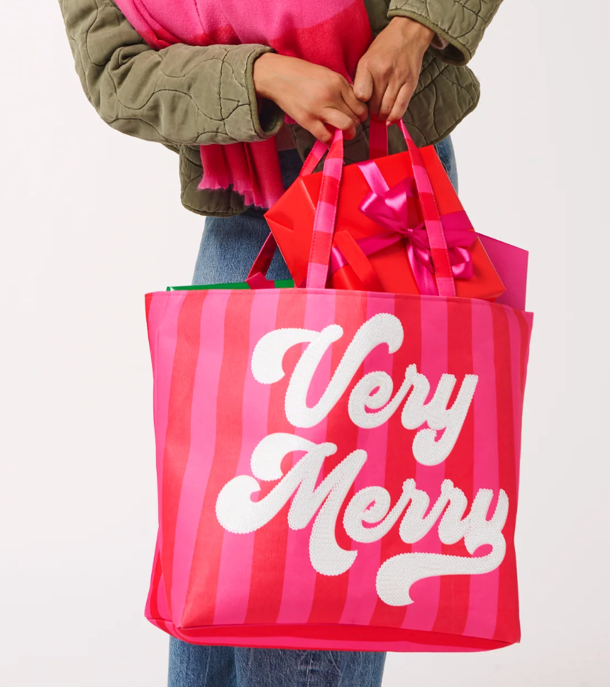 Very Merry Holiday Tote Bag