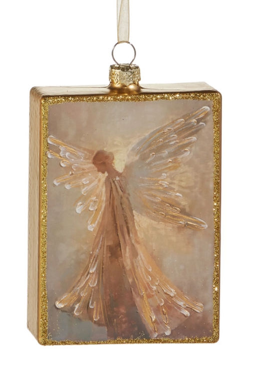 Angel B Rectangle Ornament