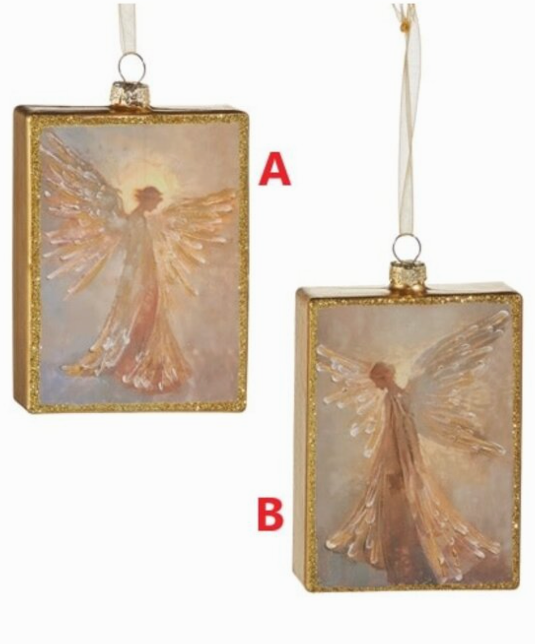 Angel B Rectangle Ornament