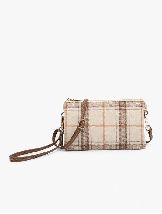 Riley Brown Plaid Crossbody