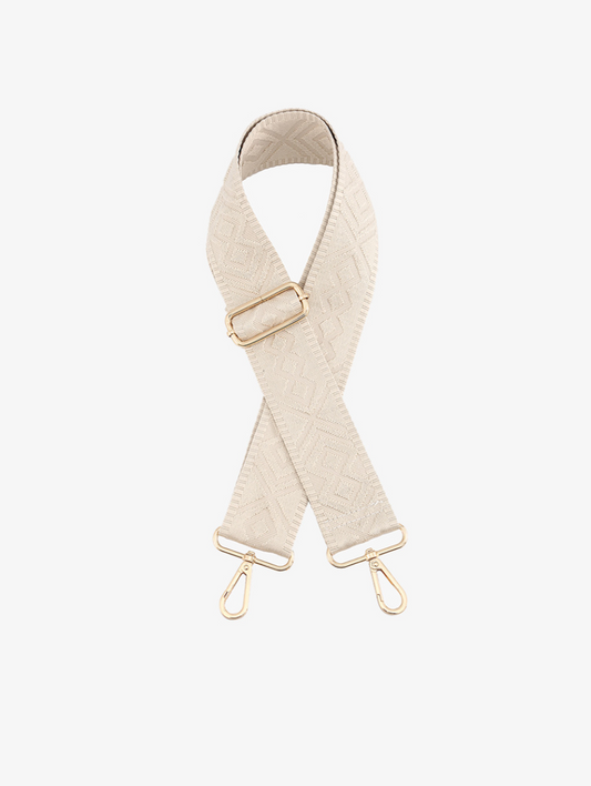 Lt.Taupe Boho Guitar Strap