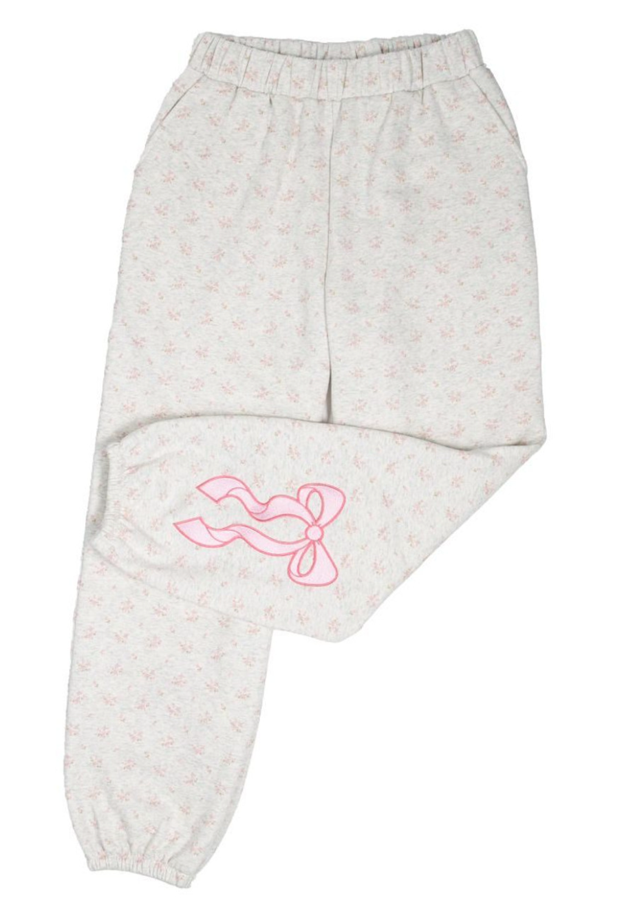 Pop of Pink Floral Sweatpant Set