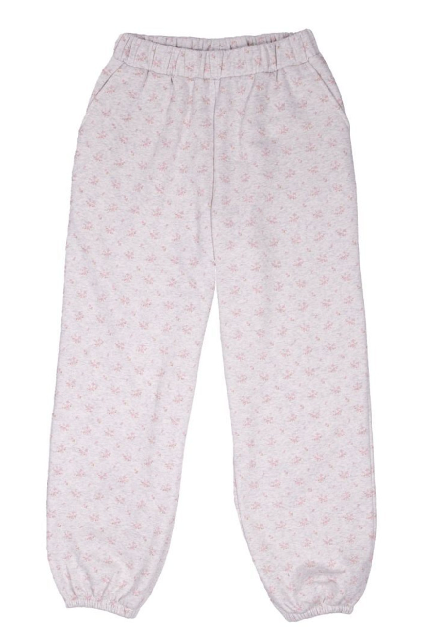 Pop of Pink Floral Sweatpant Set