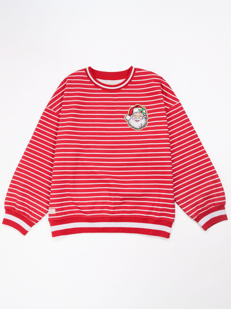NEW! Santa Baby Varsity Striped Sweatshirt