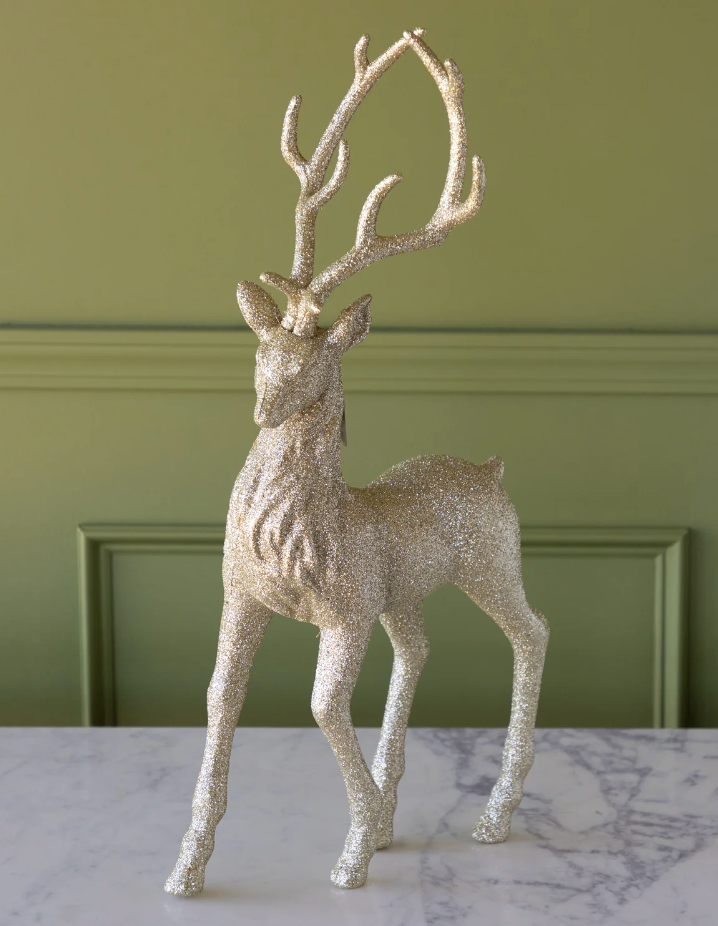 Gold Glitter Deer