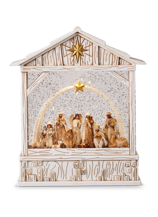 Musical Nativity Water Globe