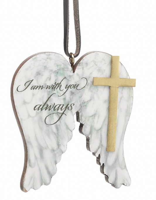 With You Always Angel Wing Ornament