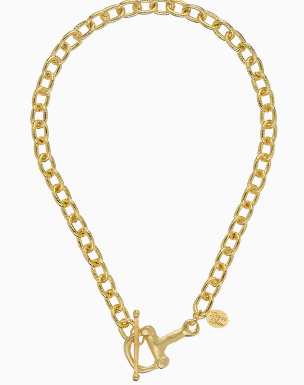 Susan Shaw Gold Horse Bit Necklace