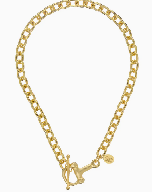 Susan Shaw Gold Horse Bit Necklace