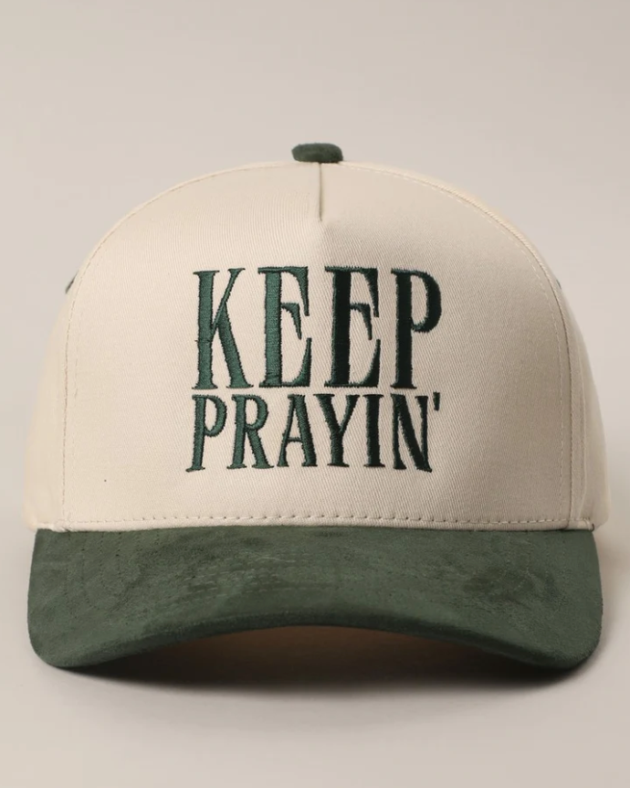 Keep Prayin' Cap in Black