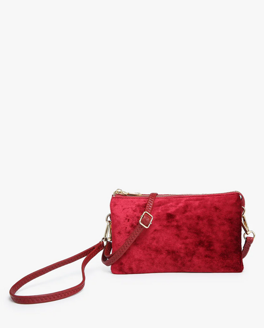 Riley Red Velvet Crossbody