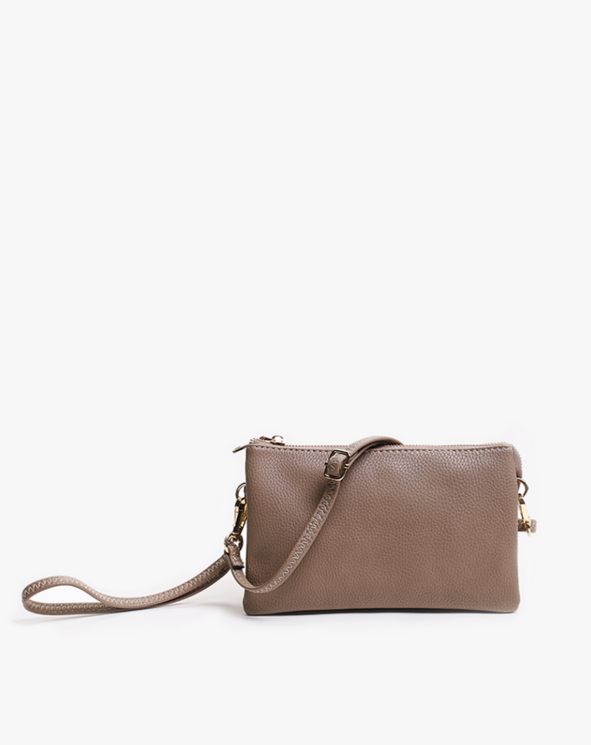 Riley Taupe Crossbody