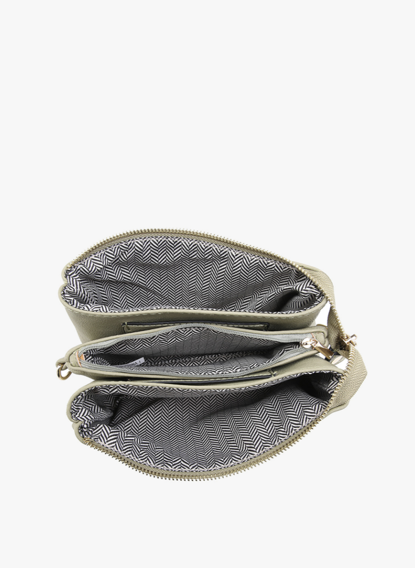 Riley Taupe Crossbody