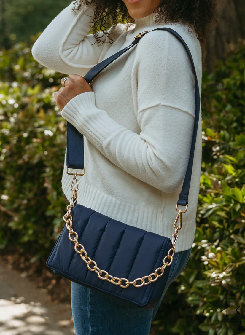 Lala Cream Quilted Crossbody