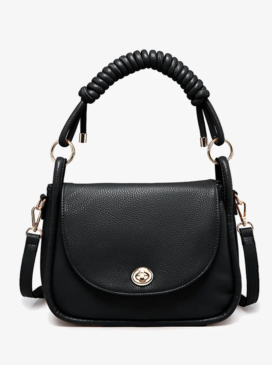 Effie Black Satchel Purse