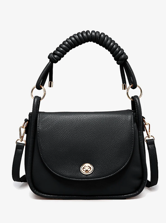 Effie Black Satchel Purse