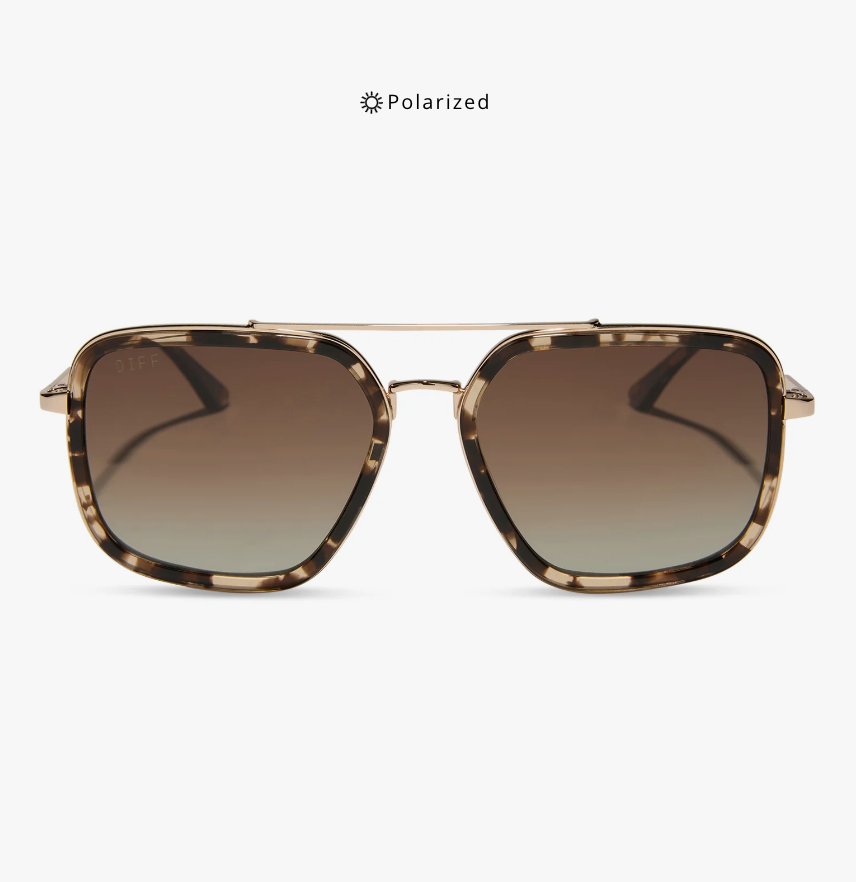 JORDAN Espresso Tortoise Polarized Sunglasses DE01-0714-ETBGP