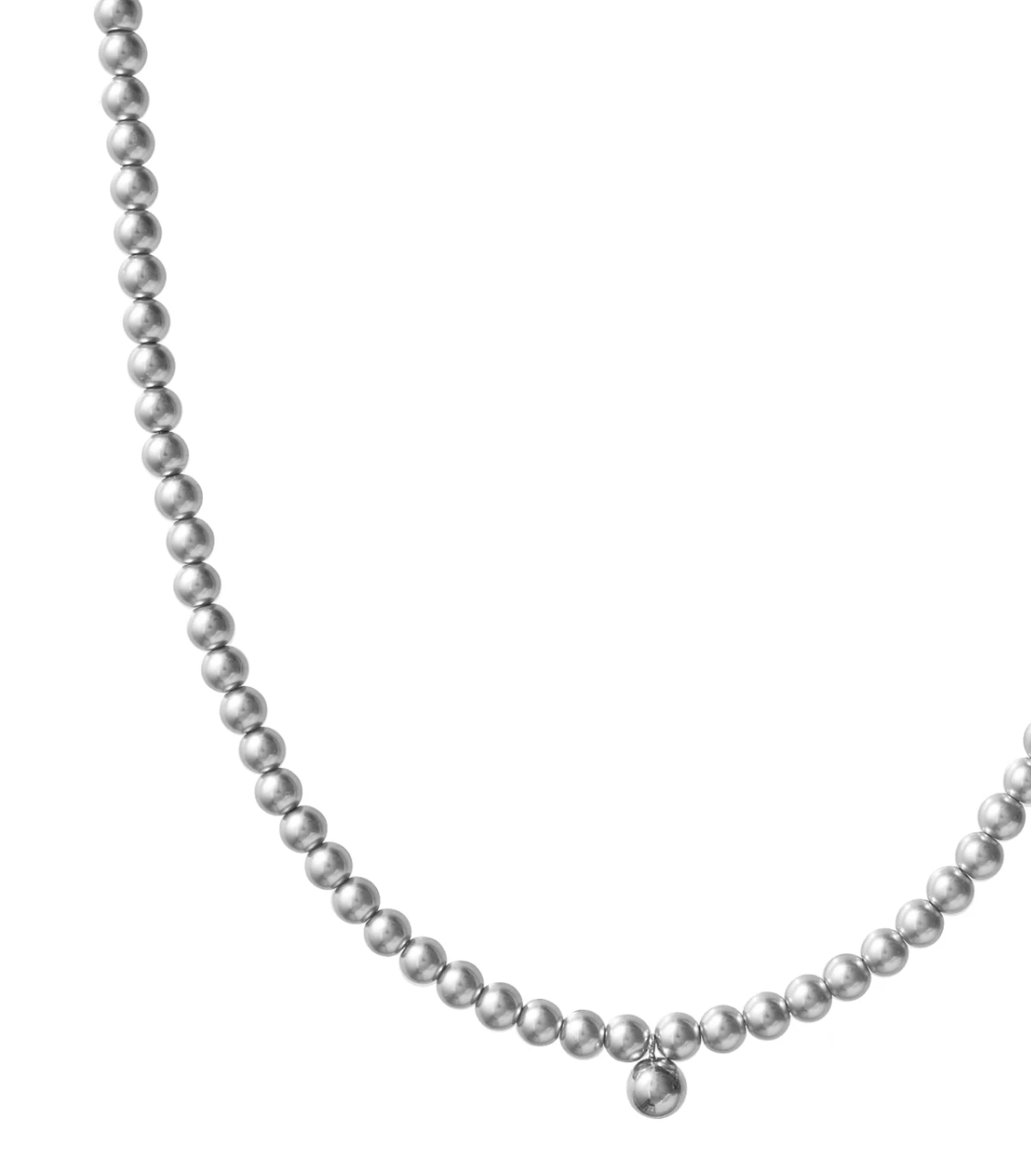 Brenda Grands Silver Pearl Necklace