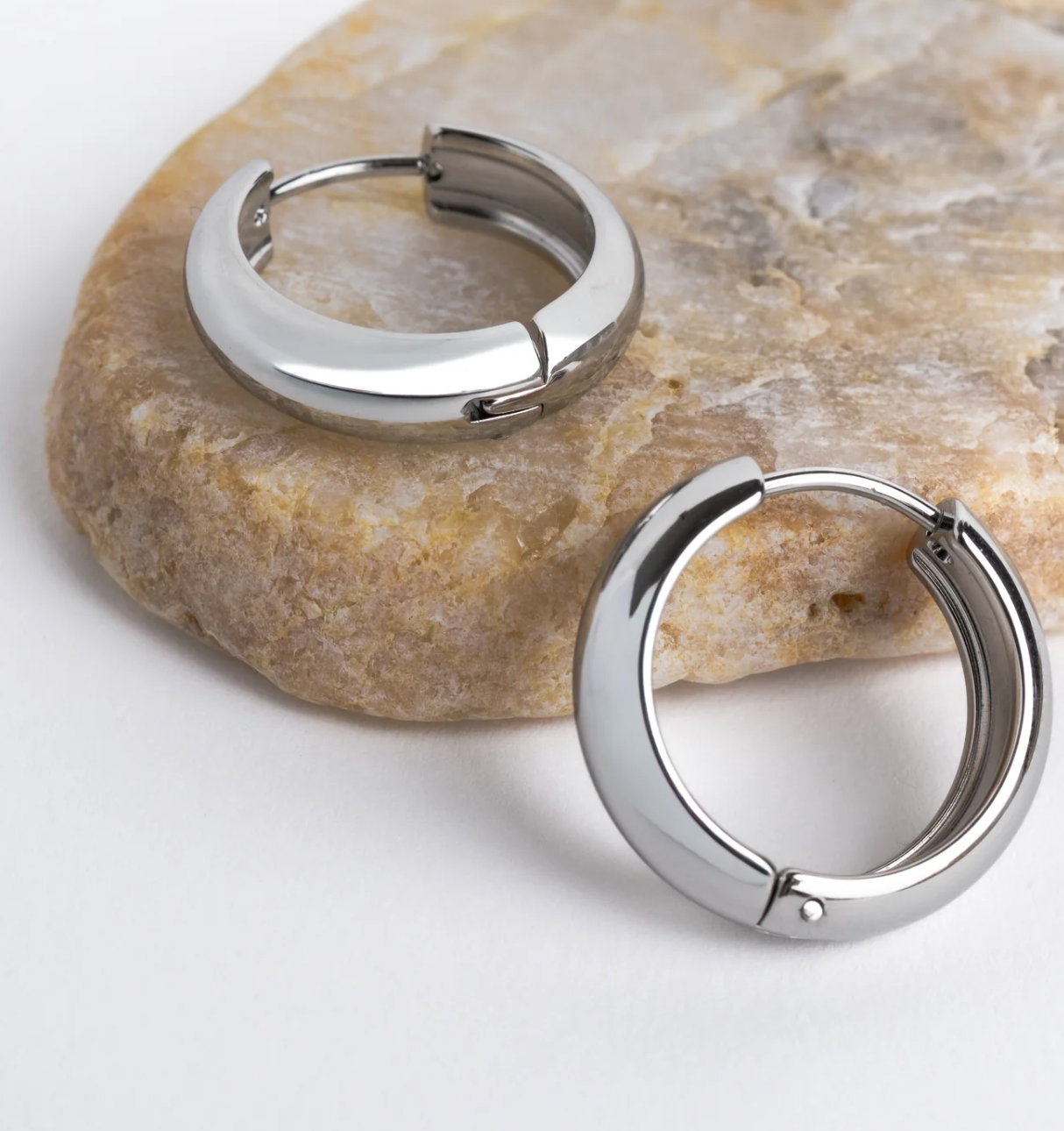 Brenda Grands Silver Everyday Hoop