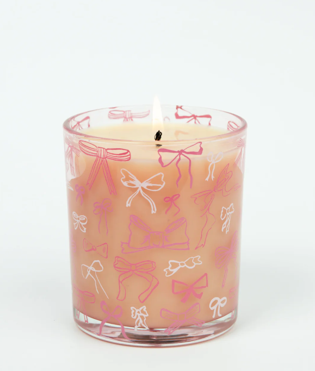 Sweet Grace Pink Bow Candle