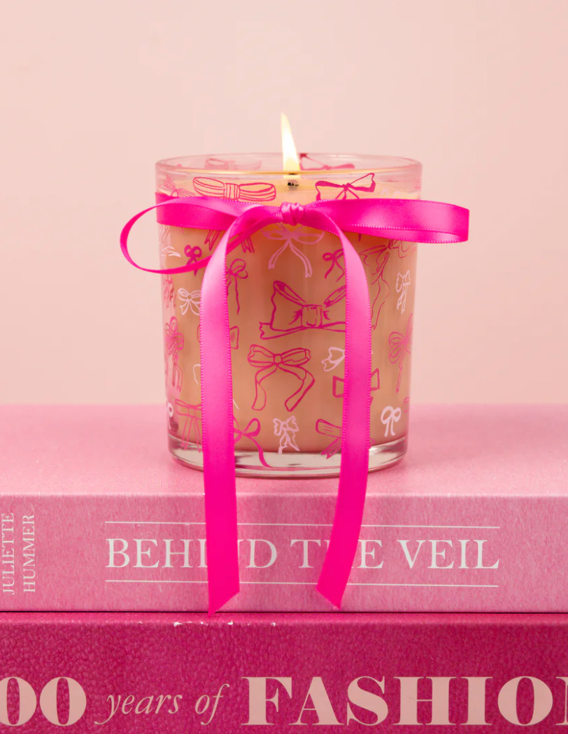 Sweet Grace Pink Bow Candle